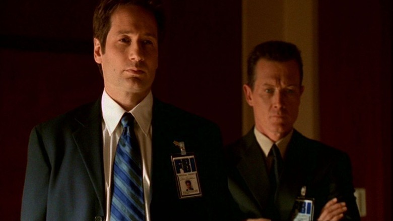 David Duchovny and Robert Patrick on The X-Files