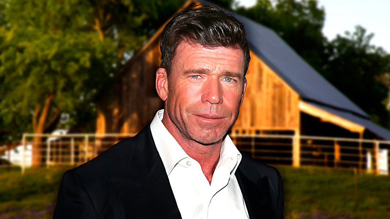 Taylor Sheridan at ranch