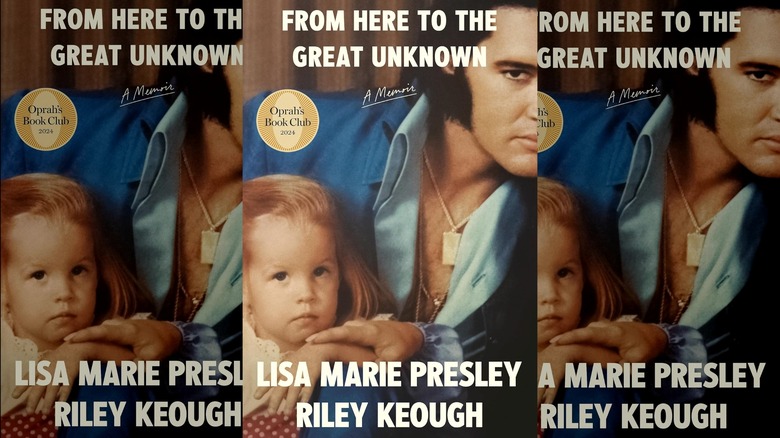 The book cover of "From Here to the Great Unknown" featuring Elvis and a child