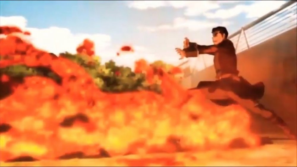 Bolin lavabending in Legend of Korra