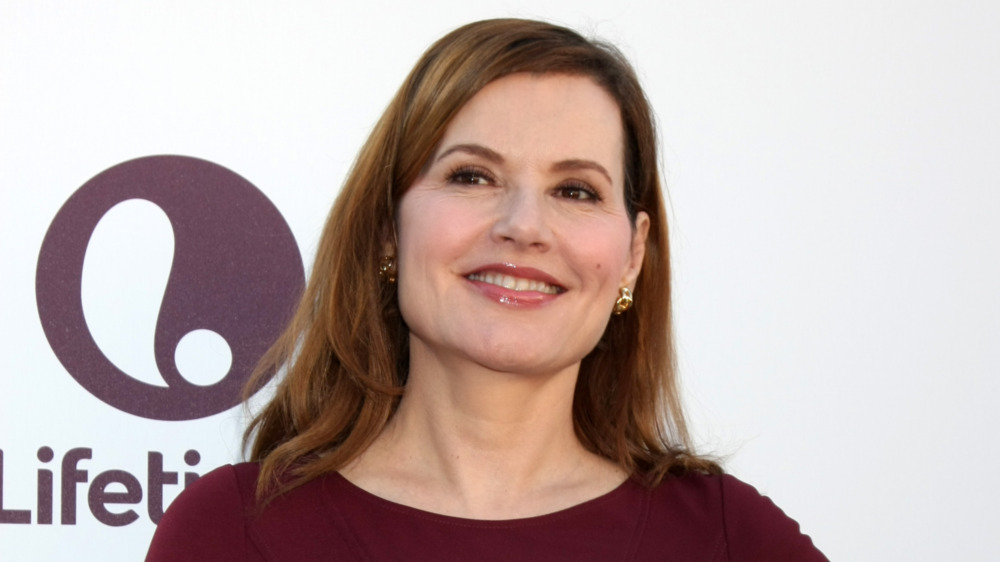 Geena Davis red dress