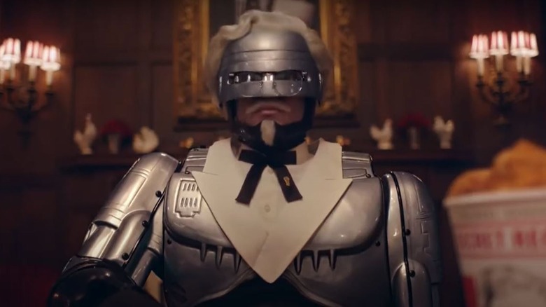 RoboCop dressed as Colonel Sanders