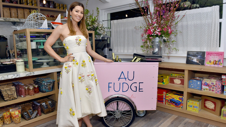 Jessica Biel with Au Fudge