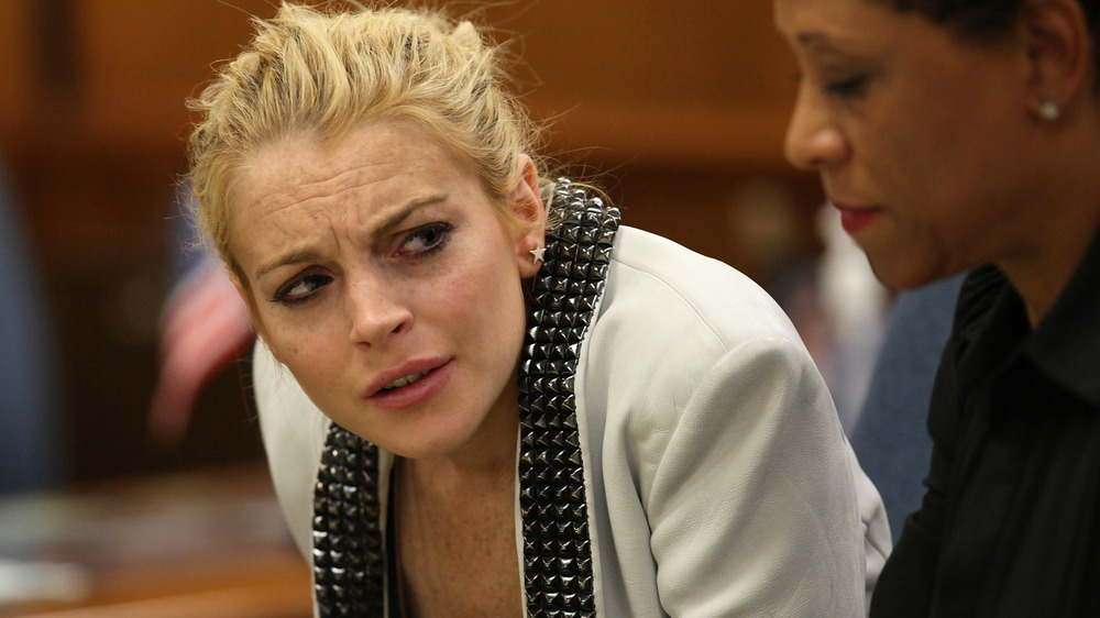 Lindsay Lohan in court