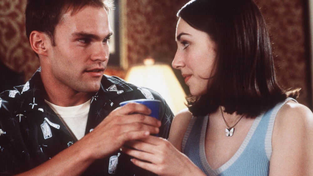 Seann William Scott and Eden Reigel in American Pie