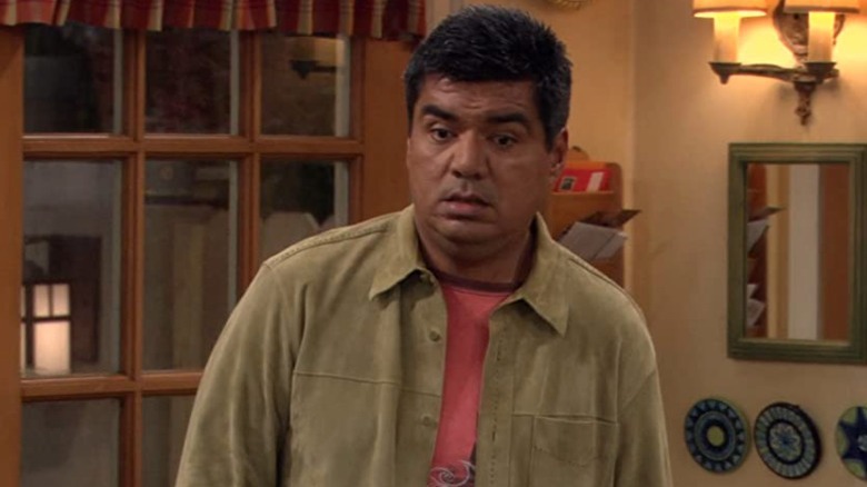 George Lopez looks upset