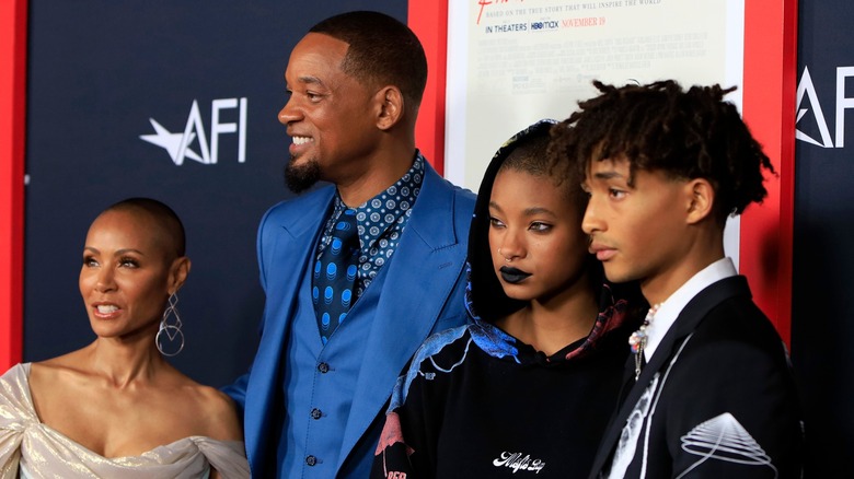 The Smith family poses for a photo at an AFI event