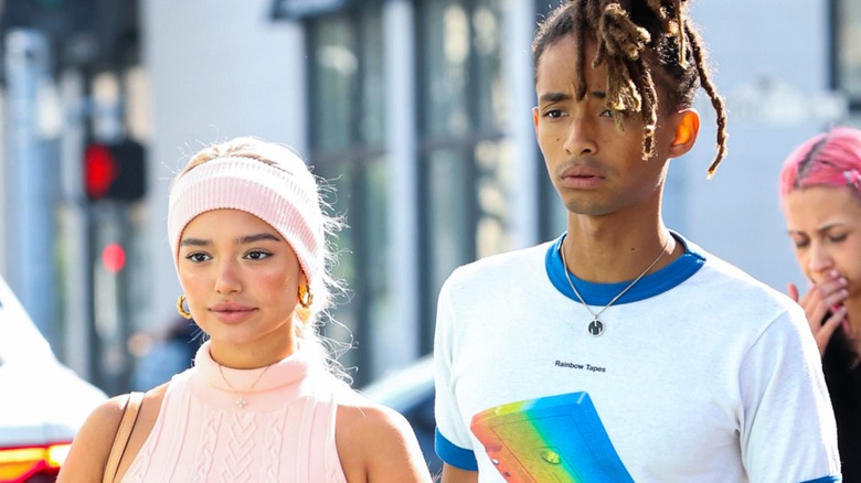 Jaden Smith walks with Sab Zada