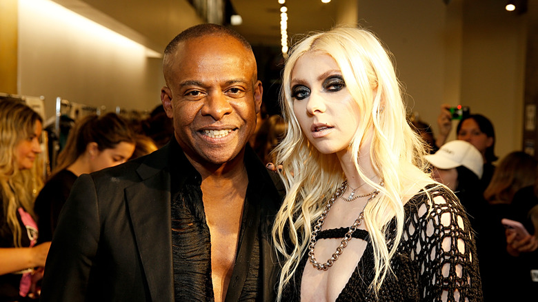 Frederick Anderson and Taylor Momsen pose for photo