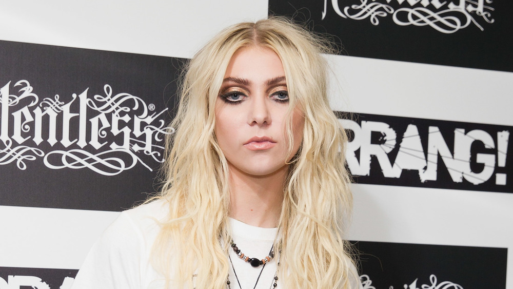 Taylor Momsen in white shirt