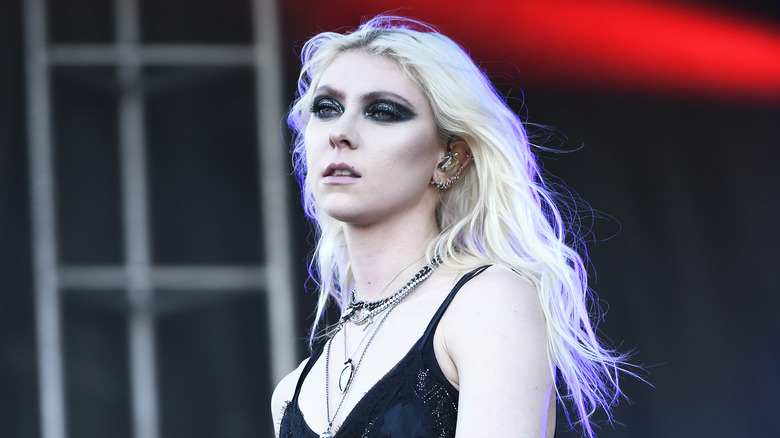 Taylor Momsen performing on stage