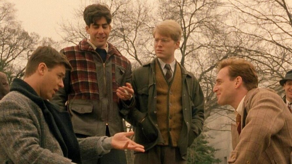 Josh Lucas, Russell Crowe, Adam Goldberg, and Anthony Rapp in A Beautiful Mind