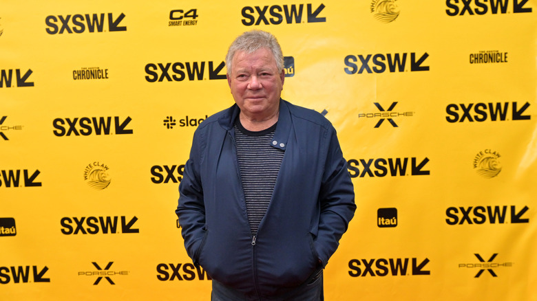 William Shatner posing