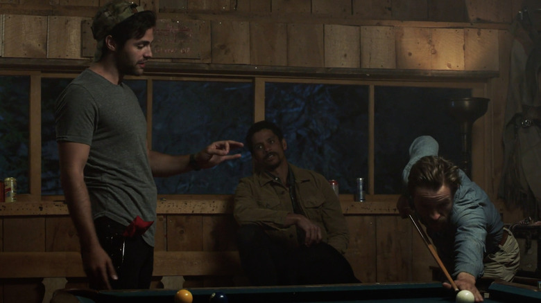 Clay, Banjo, and Donnie play pool