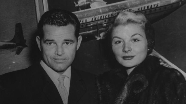 Barbara Payton and Tom Neal pose