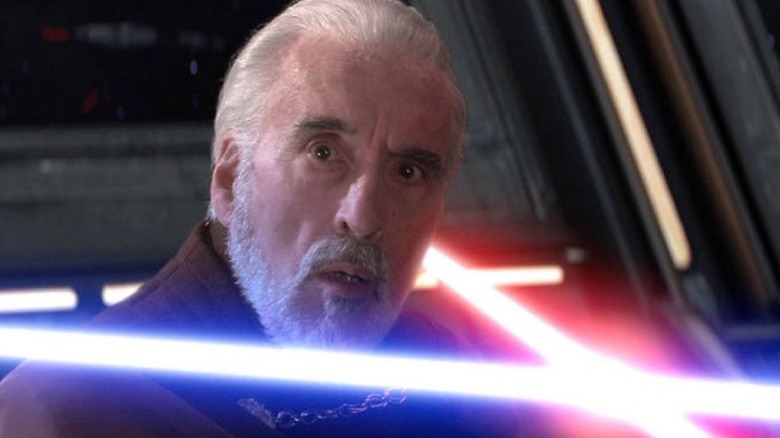 Christopher Lee appears surprised