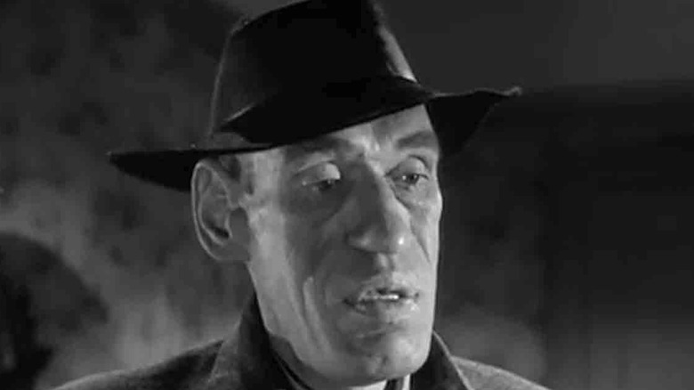 Rondo Hatton wears a hat