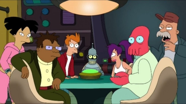 Futurama cast looking worried