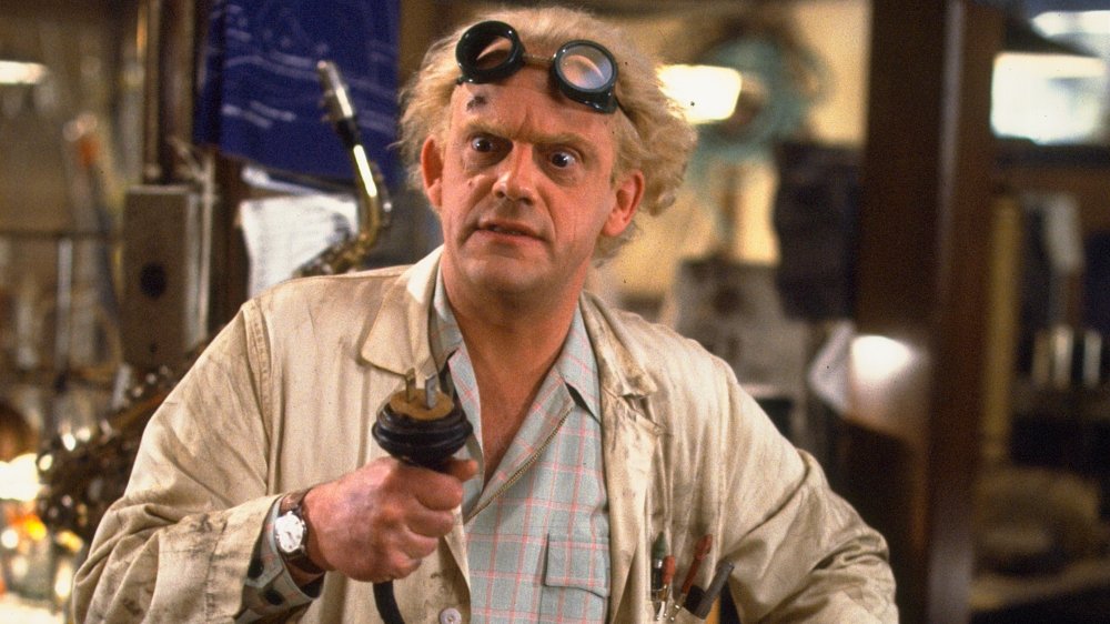 Christopher Lloyd as Dr. Emmett L. Brown in Back to the Future