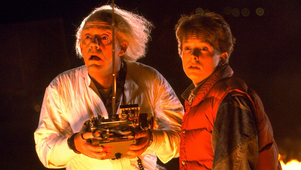 Christopher Lloyd and Michael J. Fox in Back to the Future