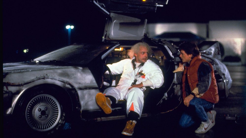 Christopher Lloyd and Michael J. Fox in Back to the Future