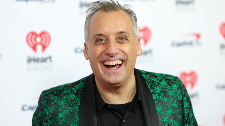 Joe Gatto smiling on the I Heart Radio z100 Jingle Ball in New York City December 12, 2024