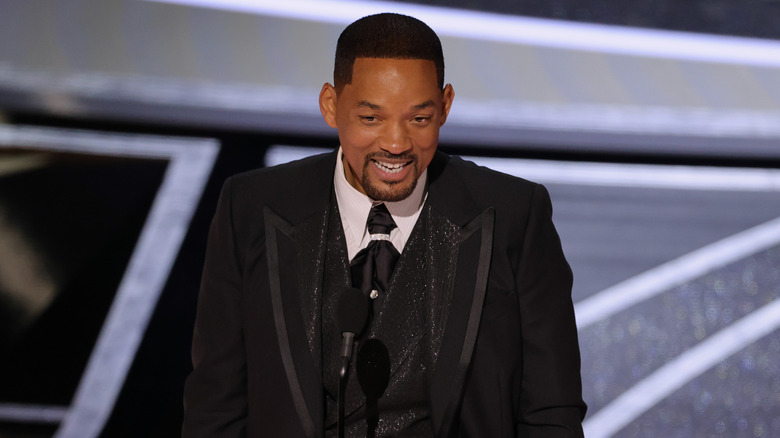 Will Smith accepting his Academy Award 