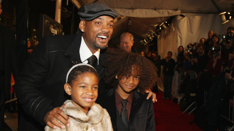 Will with young Willow and Jaden