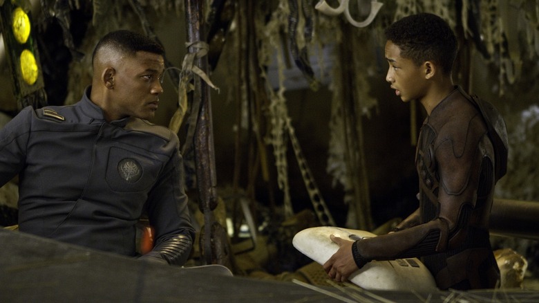 Will and Jaden Smith in After Earth