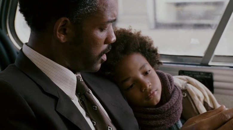 Chris with his son The Pursuit of Happyness