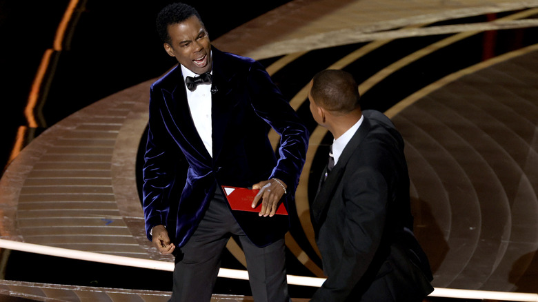 Will Smith slapping Chris Rock