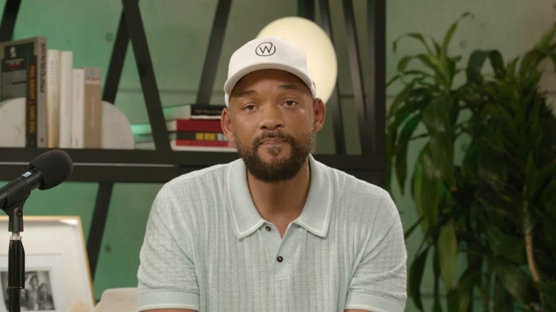 Will Smith speaking in his Oscars slap response video