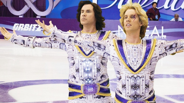 Chazz Michael Michaels and Jimmy MacElroy on the ice