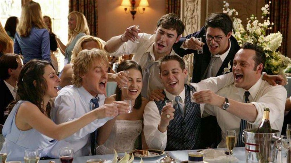 The cast of Wedding Crashers