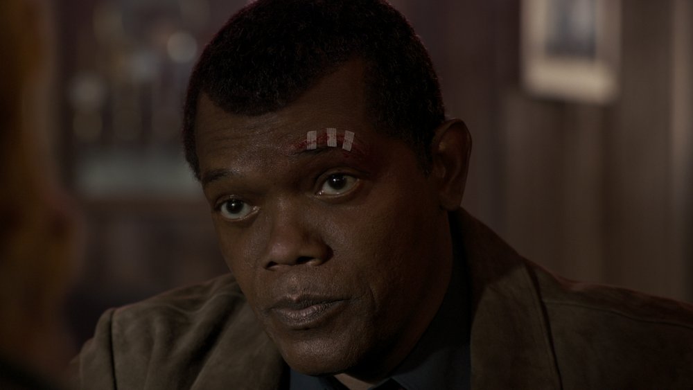 Nick Fury in Captain Marvel