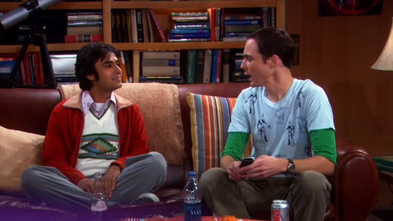 Rajesh Koothrappali and Sheldon Cooper talking