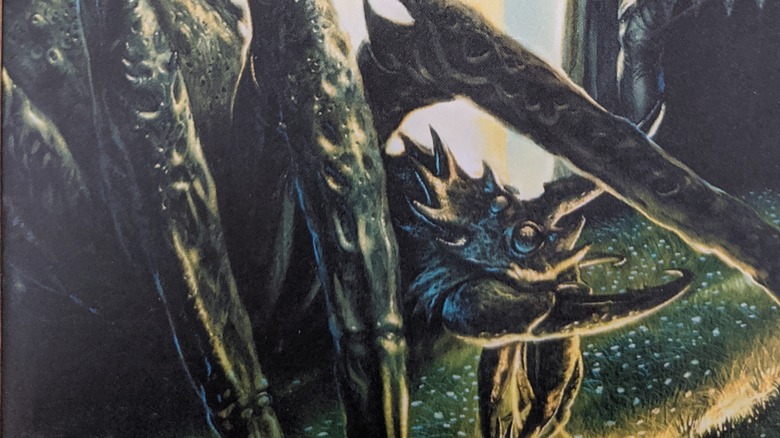 Ungoliant helps Morgoth on cover of Morgoth's Ring