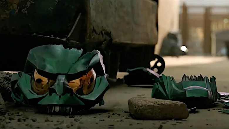 Green Goblin's mask destroyed