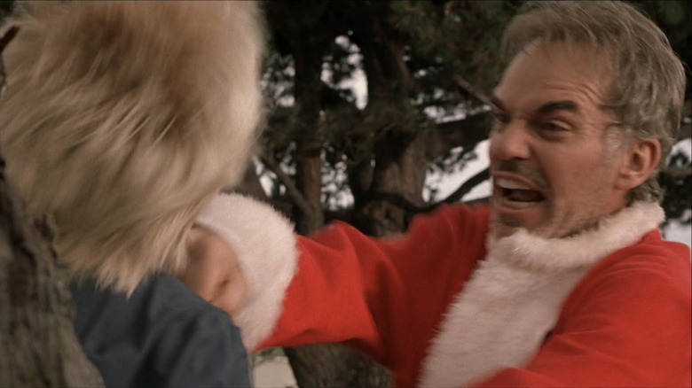 Willie (Billy Bob Thornton) beats up a kid in "Bad Santa"