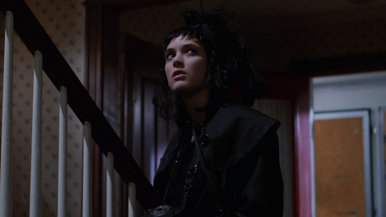 Lydia Deetz looking up