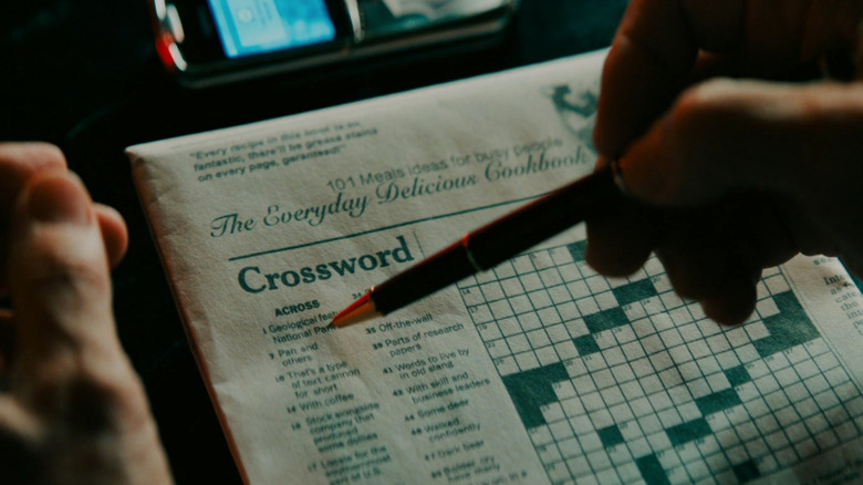 Winston tackles the crossword