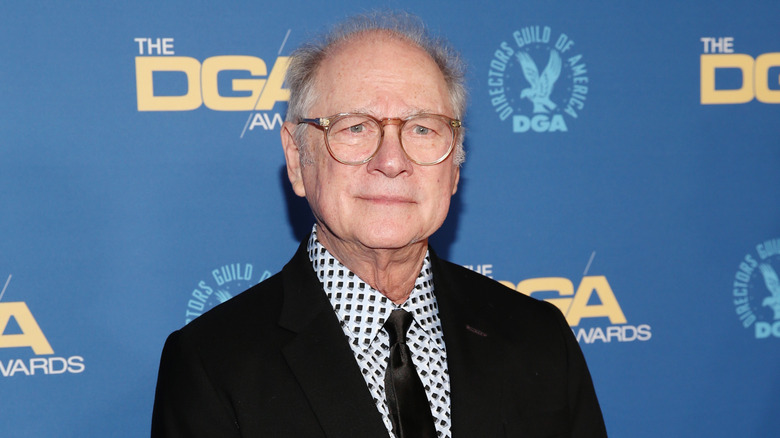 Barry Levinson wearing black tie