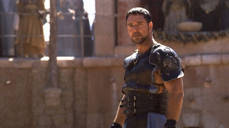 Russell Crowe in the Gladiator ring