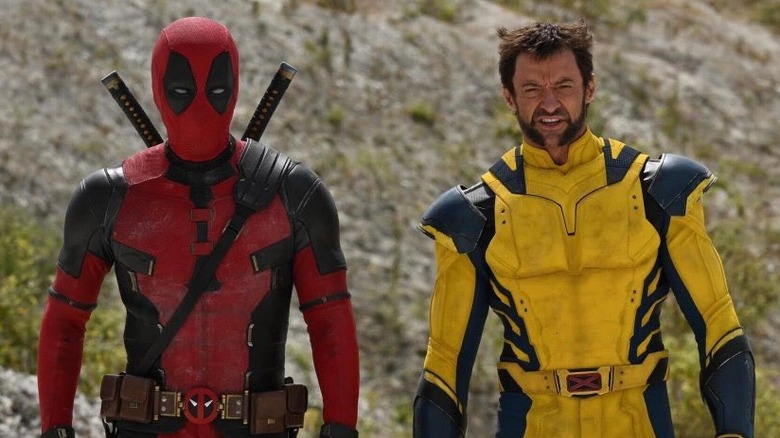 Deadpool and Wolverine walking 