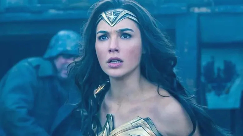 Wonder Woman looking surprised