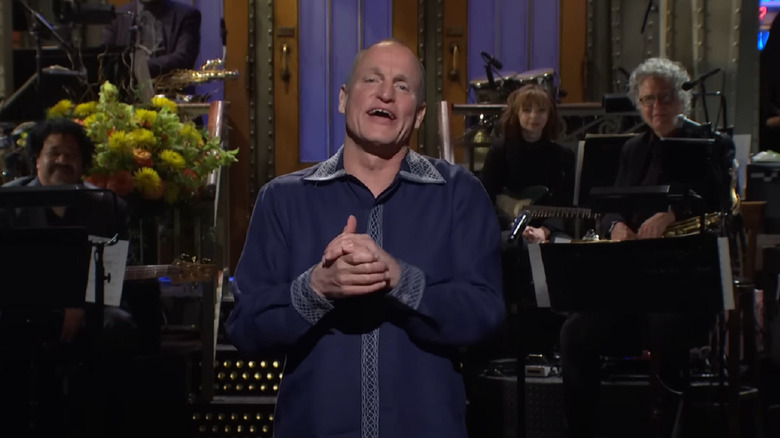 Woody Harrelson during his SNL monologue