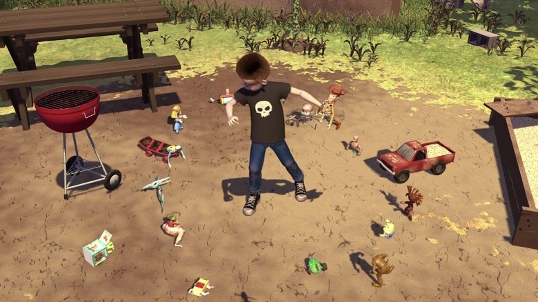 Sid surrounded toys