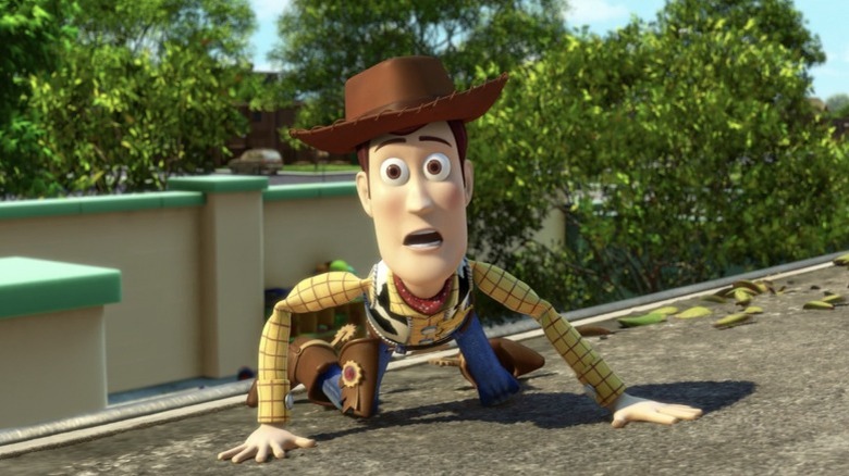 Woody open mouthed