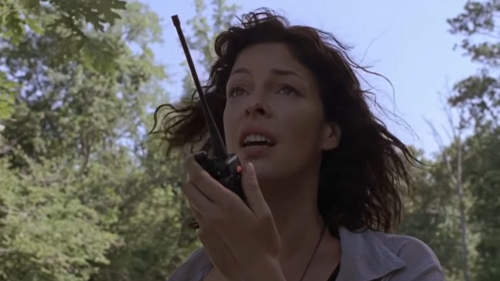 Anne radios the CRM on The Walking Dead