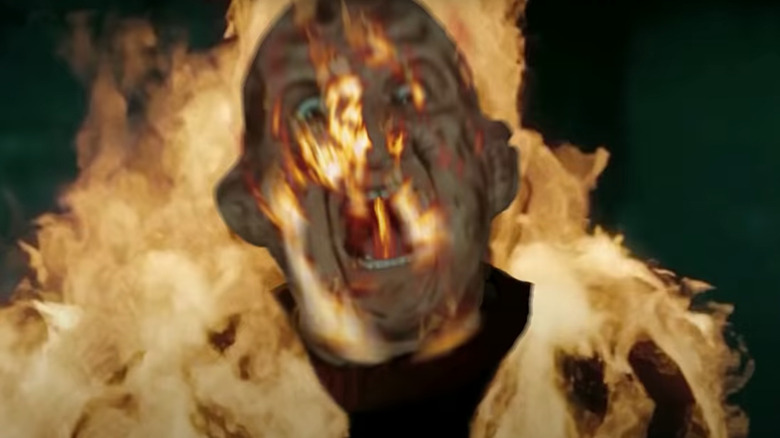 Freddy Krueger on fire